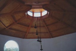 cupola with chandelier